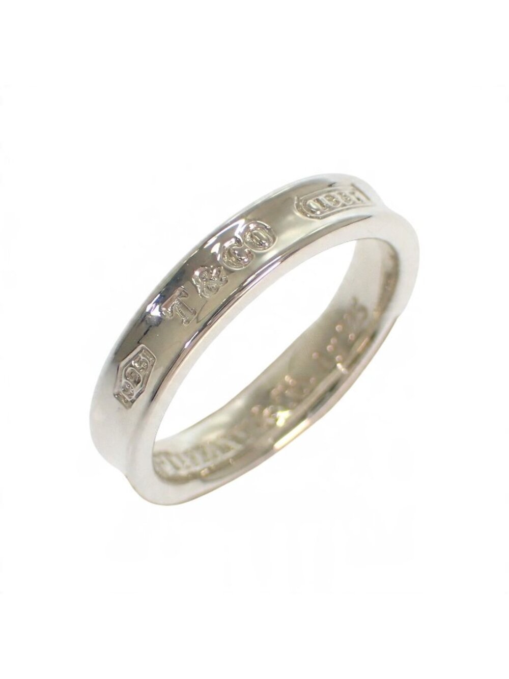 Tiffany & Co 1837 Narrow Ring 925 Sterling Silver